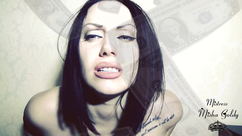 Goddess Misha Goldy: Your 7500$ for my new fake tits