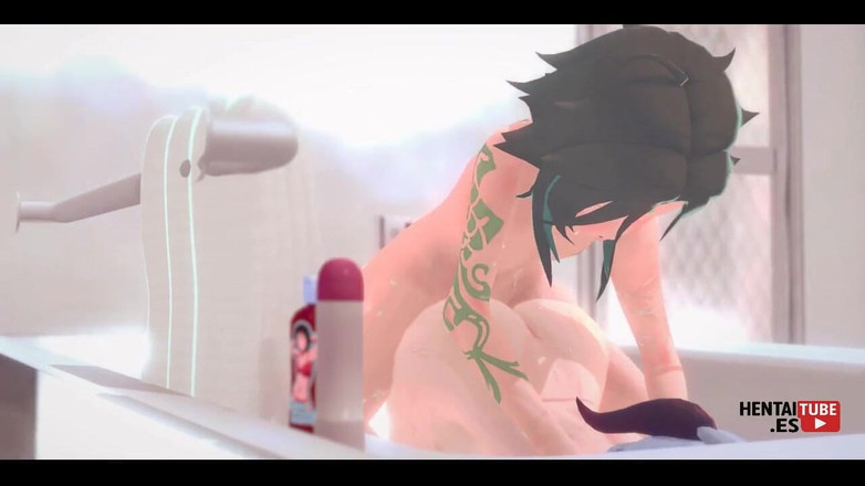 HentaiTubes: Genshin Impact Hentai: seducția aburită a lui Ganyu - japoneză asiatică...