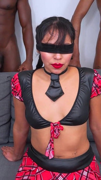 Überraschendes Interrassisches Dreiergespann. Daniela Nerea, Verdammt Blind Bei Fakings Black Fix