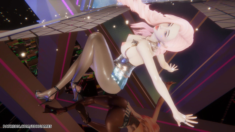 3D-Hentai Games: [mmd] Hyolyn - Vänta Seraphine Sexig striptease League of Legends ocensurerad...