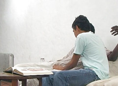 Bareback TV: Black guy fucking horny white boy