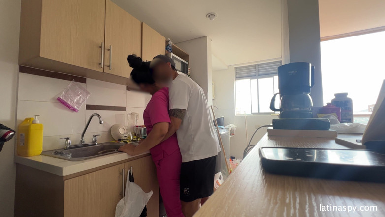 Latinaspy: Maid with Huge Ass Cleans Apt Then Jerks Her Boss...