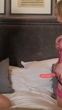 Slave Pussy Owned Miss Anna Elite Claims Slave Mila Maeve First Time Strap on Tight Pussy in Elegant Hotel
