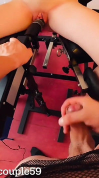 POV Sex Machine, She Fucks a Huge Dildo, Slut Getting Fucked with Sex Machine,slave Girl Fucked with Huge Dildo