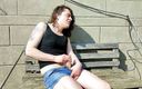 Sara non-binary: Sara outdoor masturbation