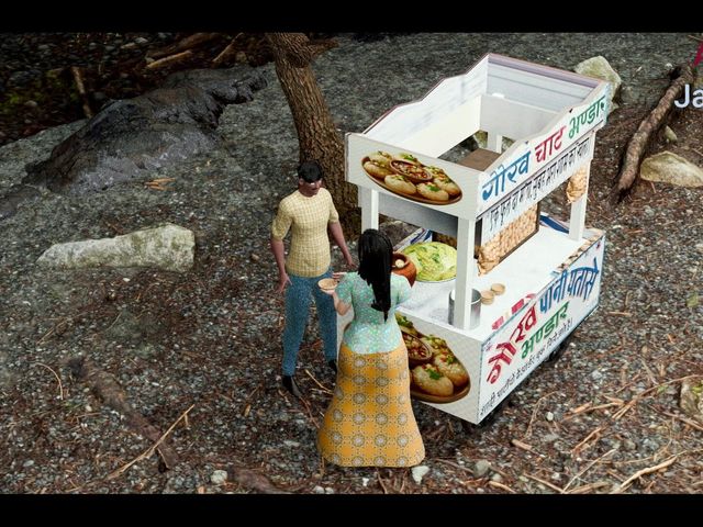 A Young Girl Fucked by a Street Food Snacks Shopkeeper (panipuri Guy Fucked Young Girl in the Jungle) (Asleel jawanee)