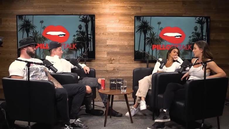 Pillow Talk: Cherie Deville Hooks up with Sara Rose in Podcast Studio