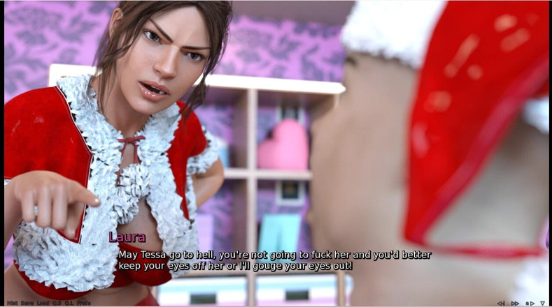 XXX Games Bunk: Laura Lustful Secret Christmas 2023 Cam Slut Tricks Couple in Live...