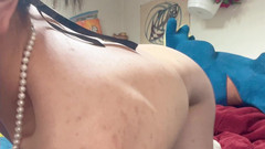 sweethanajapanese: Hana perfekt röv suger dildo hon söt