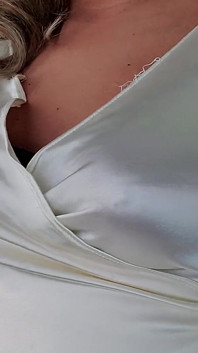 White Satin Top