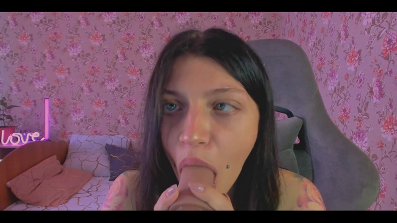 Lola Rozzie: Blowjob selamba dengan Ahegao dan Air Liur Adalah Apa yang...