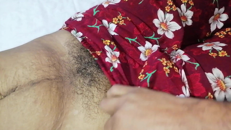 Sweety In Bed: Hot Girl with Hairy Boobs Slow Full Body Reveal Before...
