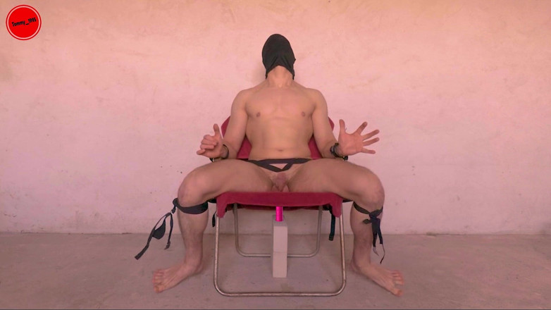 Tommy_1995: BDSM chair - Prostate edging anal probe restrained and driven crazy