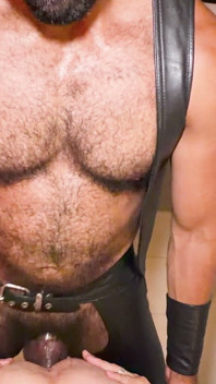 Leather Harness, Chaps, Throat & Breed - Ft. Rick Chasexx
