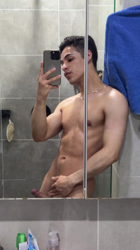 Touching My Cock Before Take a Shower