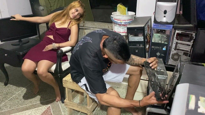 brenda paola rojas villasmil: Rich Sex with My Neighbor's Whore After Accepting the Proposal...