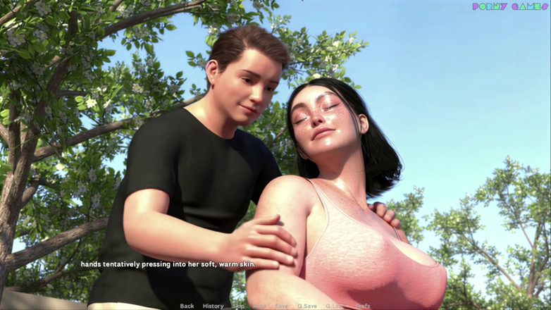 Porny Games: Be Wihte Foam, femme mariée exibitionniste - un mec étudiant se fait...