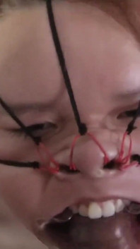 Fucking Her Face with a Beautiful Bondage Style