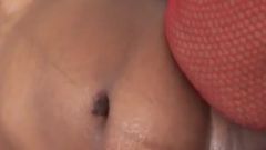 Ebony skin BBW fucks black cock to enjoy cum