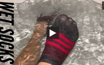 Wet Sock Fetish in Athletic Socks