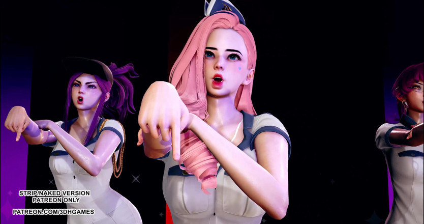 3D-Hentai Games: Itzy - ホットkpopダンスKDAアーリ・アカリ・カイサ・イブリン・セラフィーン志望