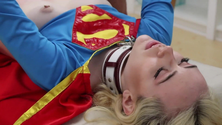 Azure Sky Films: Candy White Supergirl solo 1-2 bondgystyle mamadas garganta profunda oral