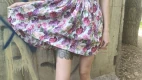 AnGelya G: Lifted Her Skirt at Outdoors and Sucked Park