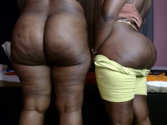 Big black clapping booties: Jack se vymršil do našich obrovských zadků, vratící se a...