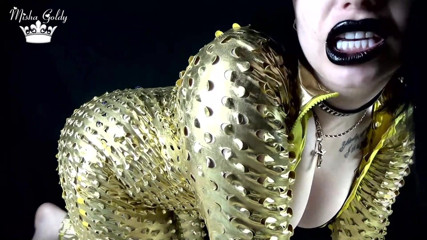 Goddess Misha Goldy: Brillante mente follada & popps puppet instrucciones de paja