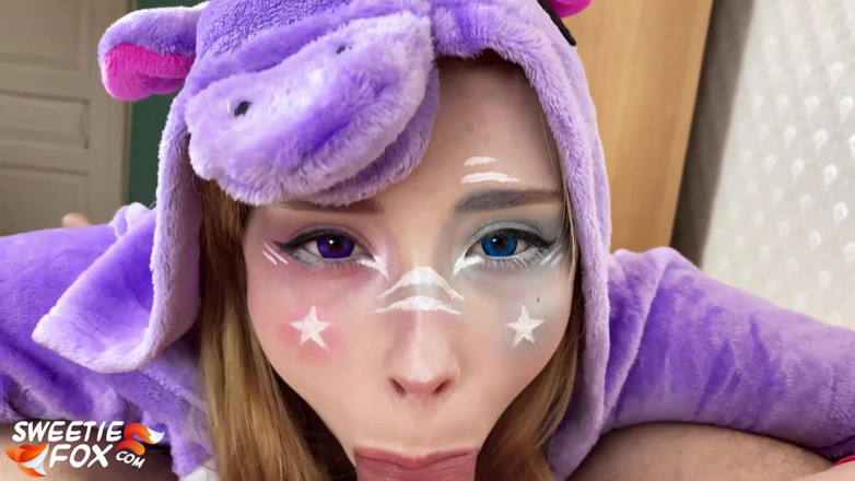 Sweetie Fox: Unicorn babe suck and hardcore sex dick - cosplay