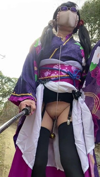 No. 104: the Phantom Kimono Beauty Appearing in the Winter Countryside: a Crossdresser Walks Through the Sunlit Glade Part 1