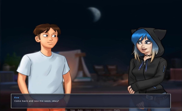 Hentai World: Saga de vară - futai cu studenții noaptea pe acoperiș
