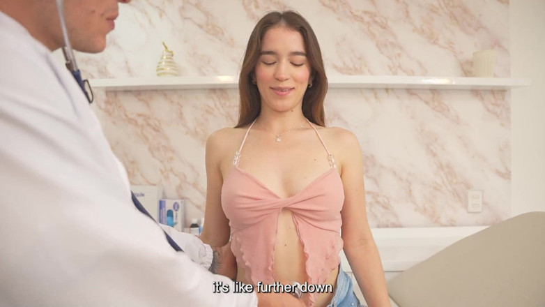 JuanBustosTV: Petite Brunette Karoling Rides the Huge Dick of Her Doctor...