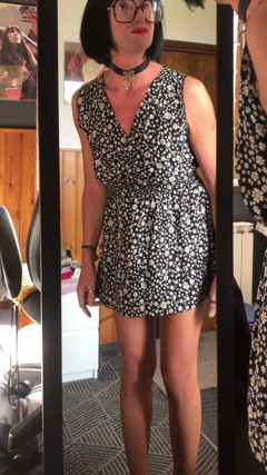 Tanned and Skinny Mature Sissy