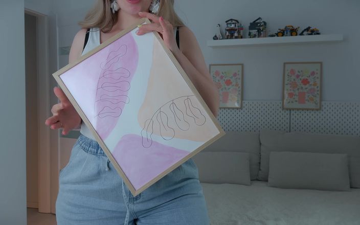 Mrs Wetslavs: Sexy svlékání a masturbace ve stoje.