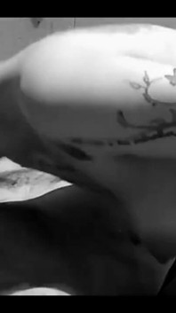 Black and White Moment of Blowjob