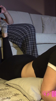 Delilah's Accidental Footjob - (dreamgirls in Socks)