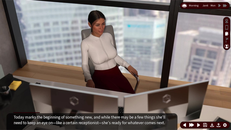 Johannes Gaming: Chuchotements de désir 4, Sarah a commencé son nouveau travail