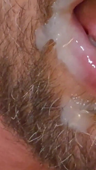 Huge Dildo in My Ass Eat Cum