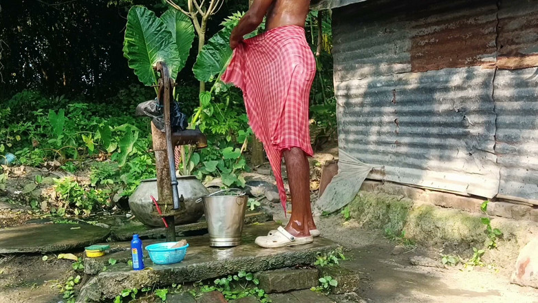 Ranjit Roy: Desi Young Man Bath Open Place