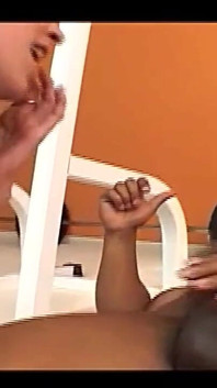 Blonde White Teen Gets Ass Fucked by the Big Black Cock of a Muscled Black Guy