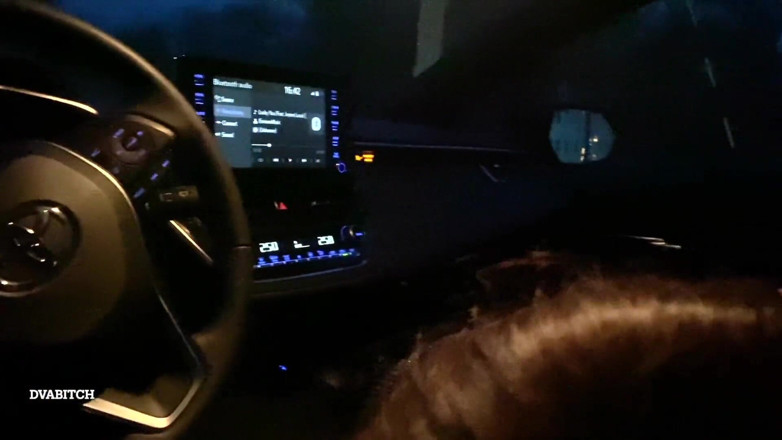Dvabitch: Autonahaufnahme blowjob spät in der nacht