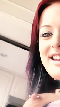 Melissa Lauren Looks Into the Camera as She Licks and Sucks a Black Dick