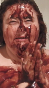 BBWchocolate Milk Messy play then wash it all clean!
