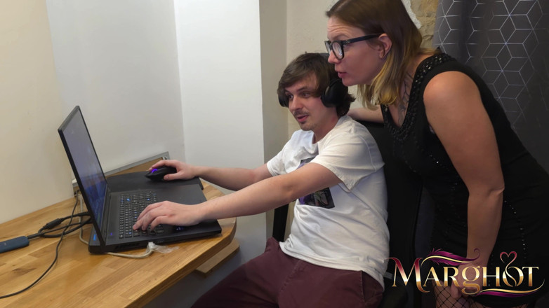 Sexymarghot: Too Busy with Her Console, I Ask My Stepson to...