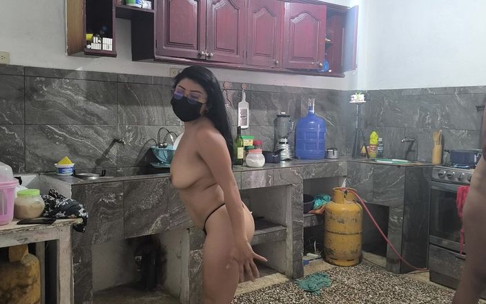NEGRITA SEXY: We Are Cooking Lunch and Then We Start Undressing in...