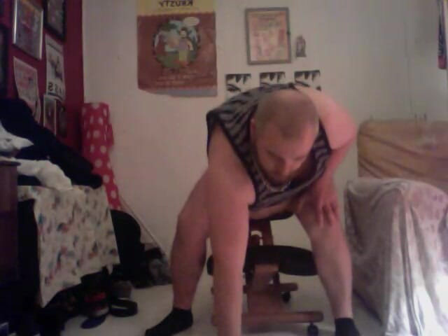 B A Bear: Stripping Wanking Dildo Fat Ass Pig
