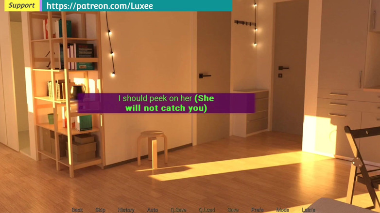 Snip Gameplay: Apartment69, una chica trans se cambió de ropa en mi...