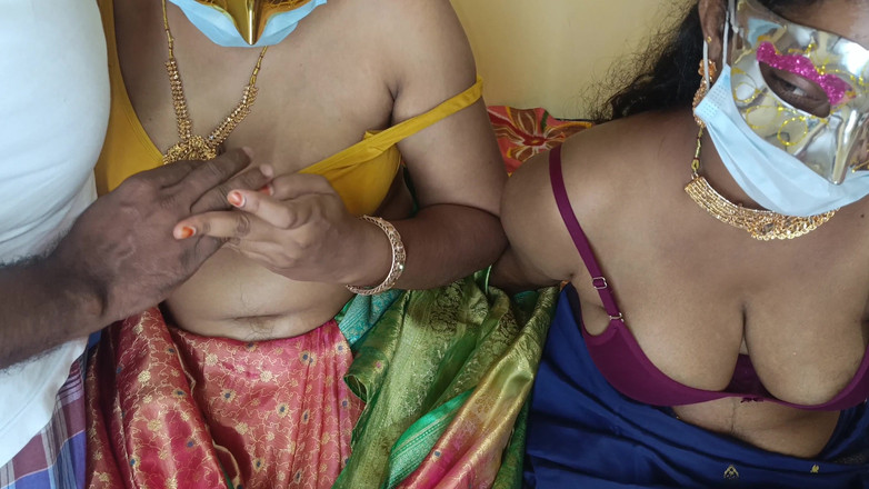 Palani69: Vdané sestry si užívají trojku žhavého sexu