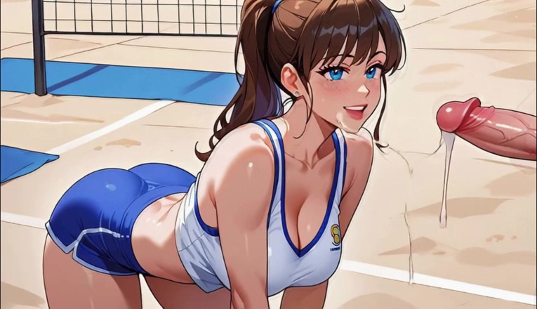 Horny van stevie: Ragazze di pallavolo festa sessuale in spiaggia